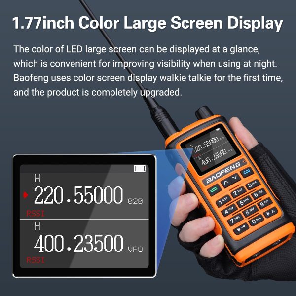 Baofeng UV 17 Pro V2 Wireless Copy Frequency Walkie Talkie 16 KM Long Range Waterproof Flashlight Type-C Charger Ham Radio UV 5R - Image 4