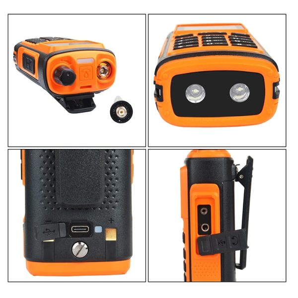Baofeng UV-17 GPS Walkie Talkie 108-130MHz Air Band 350-355MHz FM Radio VHF UHF 200-260MHz Six Bands Freq Copy Waterproof Outdoor Ham Amateur Portable Two Way radio with 1.77 inch color Large Screen and Hight Light Torch NoAA Weather Broadcast - Image 3