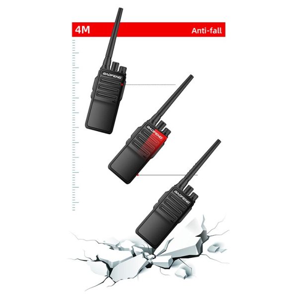 2PCS BaoFeng BF-1904 12W High Power Professional Penetrating Radio 4800mah Battery - Image 4