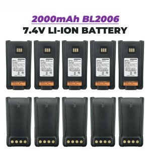10PCS BL2006 HYT Battery 2000mAh Replacement Battery for HYTERA DMR Radios PD-702 PD700 PD660 PD680 PD780 PD780G PD782
