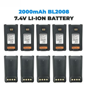 10PCS BL2008 2000mAh Battery for Hytera PD700/700S PD780 PD780G PD880 PD980 PD980 Rechargeable  Battery