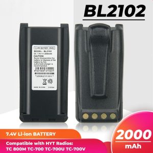 2000mAh BL-1703 BL1801 BL2102 Battery for HYT TC700 TC710 TC780 TC780M Two Way Radios Battery
