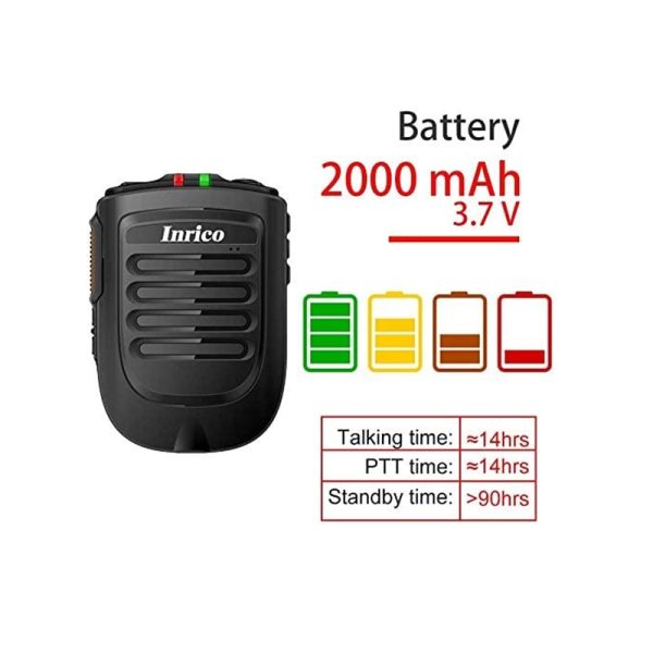 Inrico B01 Zello mini speakers Wireless Microphone PTT Android walkie talkie microphones portable Bluetooth speaker - Image 2
