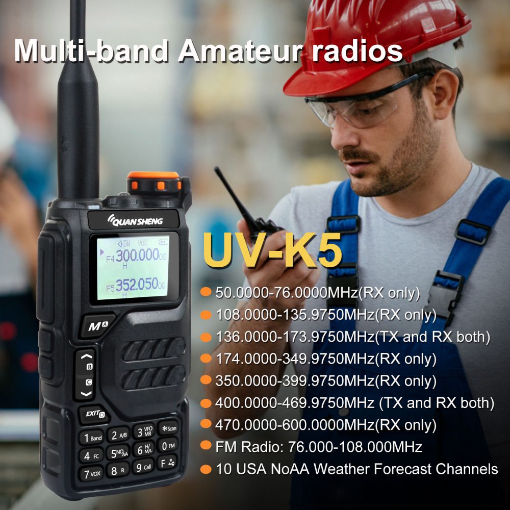 Quansheng K5 Camouflage 3colors All Band Aviation frequency band Radio - Image 4