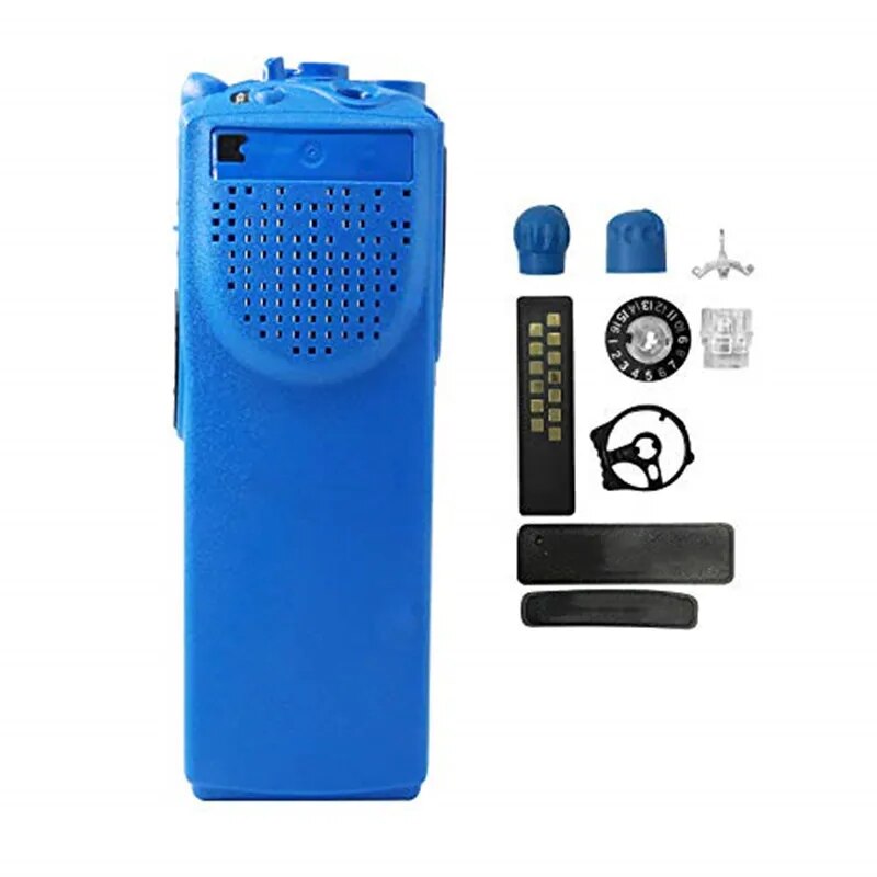 Blue Motorola Replacement Repair Housing Kit Front Cover For XTS3000 Model 1 Portable Two Way Radios