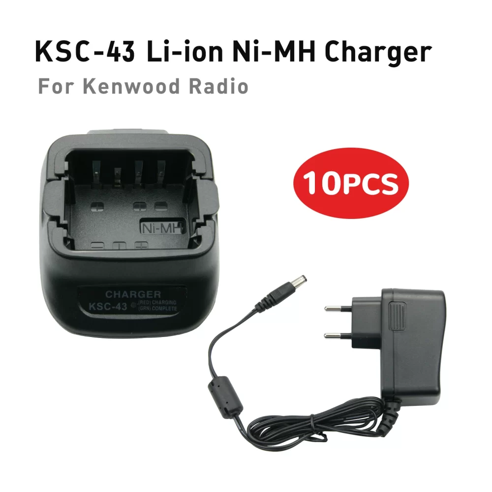 10PCS KSC-43 Li-ion Ni-MH KNB-29N KNB-45L KNB-63L Battery Charger for Kenwood Radio
