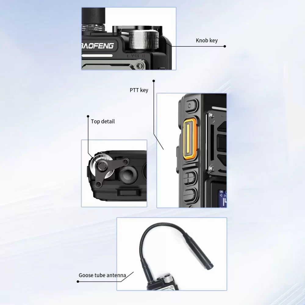 UV-25L Baofeng New Walkie Talkie 999 Channels 50KM High Power 136-520MHz UV 25L Two Way Radios With Goose Tube Antenna BF-UV25L - Image 5