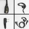 G-shape Earloop Headset for ICOM IC-F33 F34 F43 F44 F3000 F3001 F3002 F3003 F3011 IC-F4000 F4001 F4002 F4003 Radio - Image 3