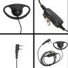 D Shape Ear Hook Earphone with PTT Mic for ICOM IC-F3011 F4011 F3001 F4001 F1000 F2000 F321 F4210 F3230 Radio - Image 3