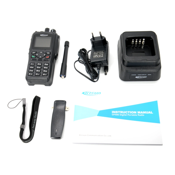 Orange/Black Kirisun DP990 Digital Portable Radio with Full KeyPad Display DP990 Aes 256 - Image 6