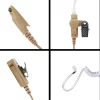 Beige Earpiece Headset Mic For Motorola GP344 EX500 EX560 EX560XLS EX600 EX600XLS GL2000 Portable Radio - Image 3
