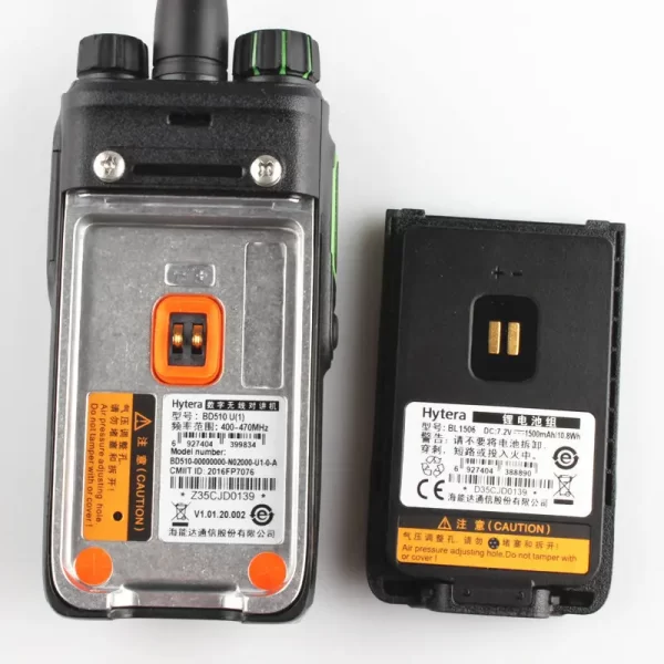 Hytera BD510 Double Time Slot VOX Wide Band IP54 Waterproof Dustproof and Shockproof Digital-Analog Compatibility Walkie Talkie - Image 2