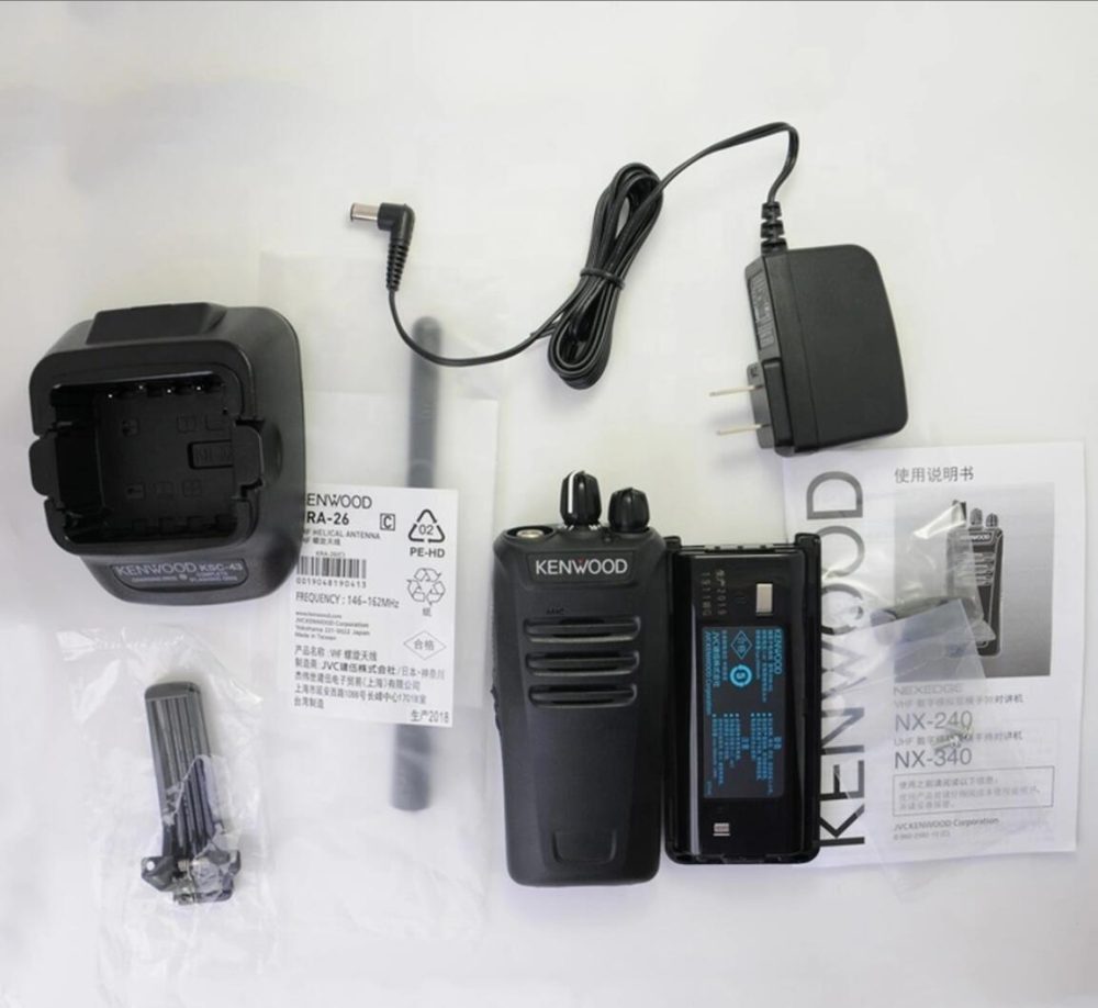 Kenwood NX-240 Handheld Digital Two Way Radio NEXEDGE VHF DMR Walkie Talkie - Image 6