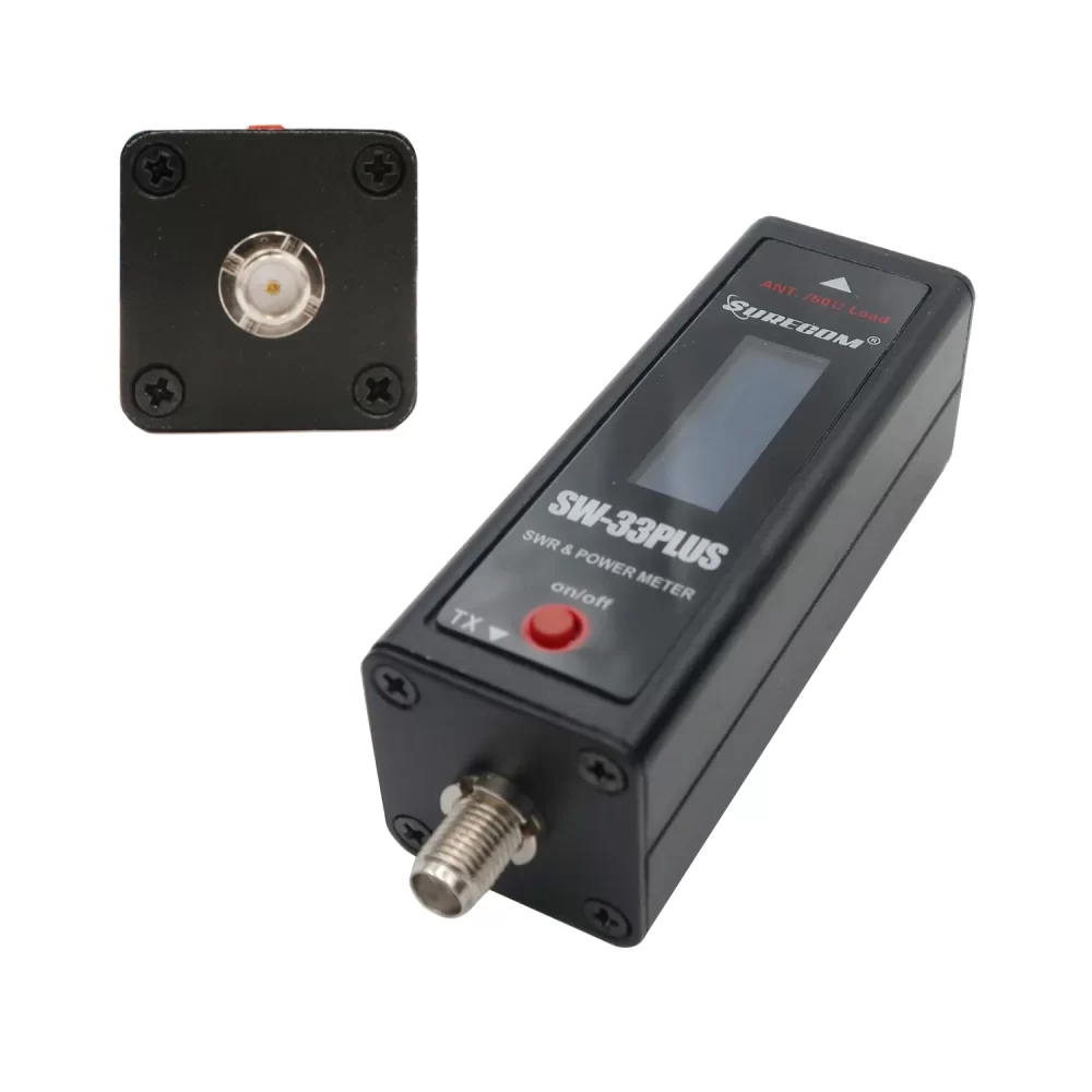 SURECOM SW-33 Plus VHF/UHF 100W POWER 125-525 MHz Mini RF Power & SWR Meter and Easy to Install Handheld Radio - Image 4