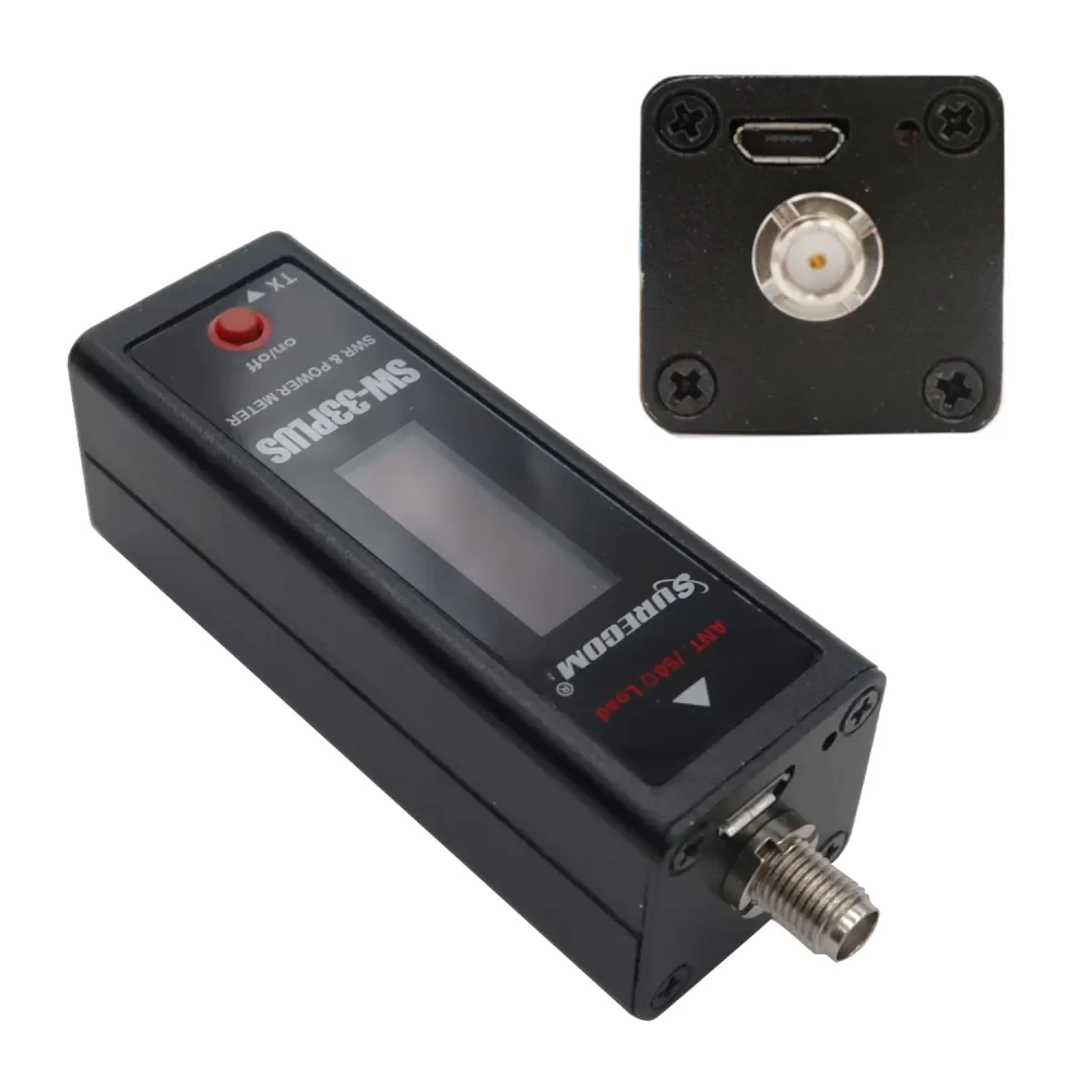 SURECOM SW-33 Plus VHF/UHF 100W POWER 125-525 MHz Mini RF Power & SWR Meter and Easy to Install Handheld Radio - Image 5
