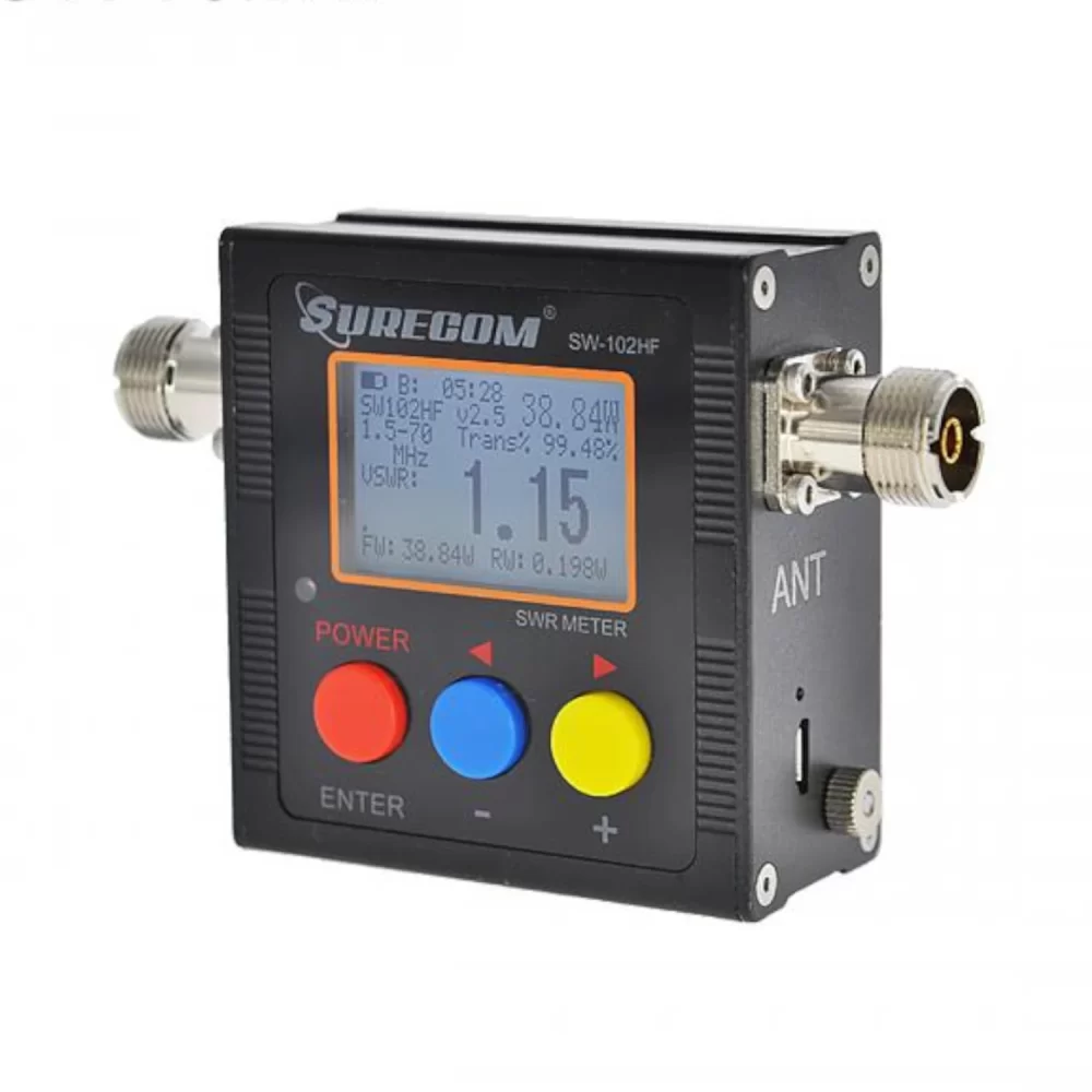 Surecom SW-102HF 1.5-70MHz Power & S.W.R. Meter 120 W Permanently Connected With all Function Display (SW102HF) - Image 3