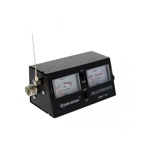 Surecom SW-114 SWR/RF/Field Strength Test Power Meter for Relative Power 3 Function Analog with Field Strength Antenna - Image 2