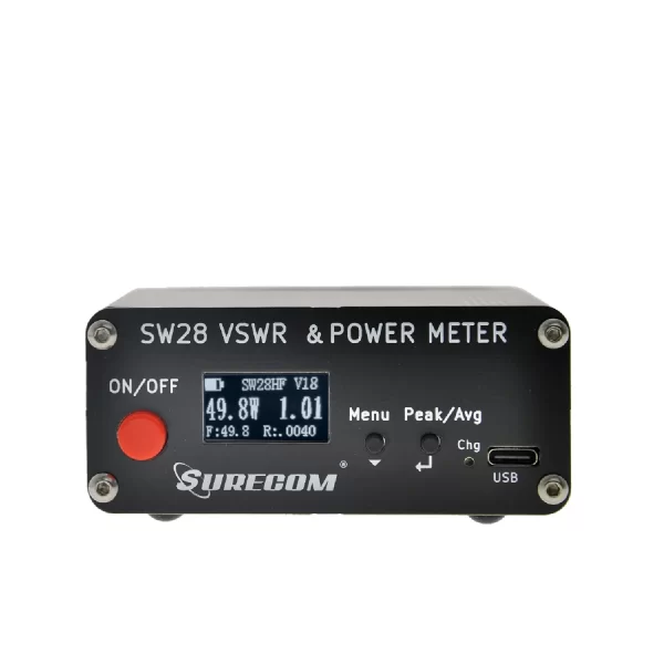 Surecom SW-28HF 1.5-60MHz 120W Highly Accurate RF Meter Mini V.S.W.R. & Power Meter for Forward Power/Reflected Power and VSWR