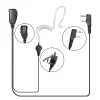 1-wire Headset Earpiece Mic For Kenwood Radio NX220 NX320 NX420 TK208 TK248 TK2312 TK2360 TK3300 TK3160 TK3400 Earphone