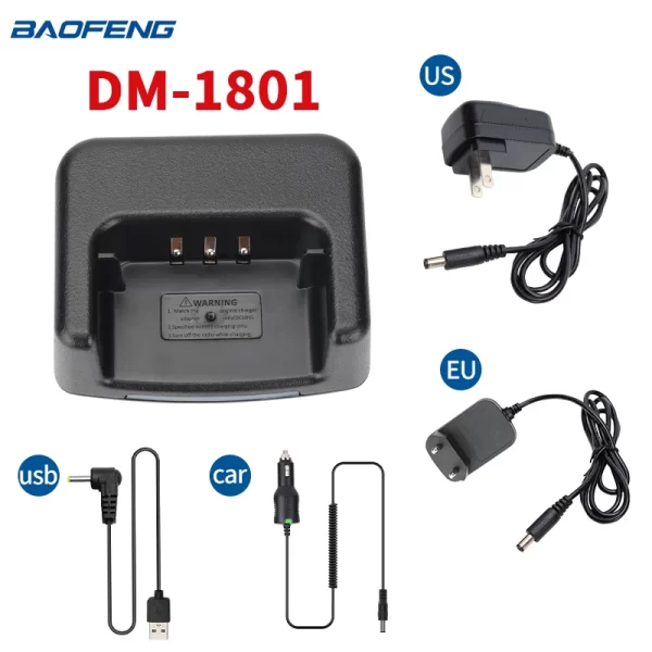 Baofeng DR-1801 Walkie Talkie Battery Charger Compatible With DM-860 DMR BF-H6 DM-8 DR/DM-1801 TYT MD-760 GD77 GD-77BB GD-77S - Image 3