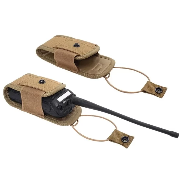 1000D Walkie Talkie Pouch Waist Bag Holder Pocket Portable Interphone Holster Carry Bag for Hunting Camping - Image 3