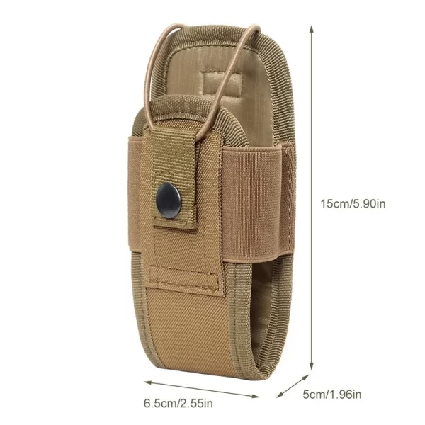 1000D Walkie Talkie Pouch Waist Bag Holder Pocket Portable Interphone Holster Carry Bag for Hunting Camping - Image 4