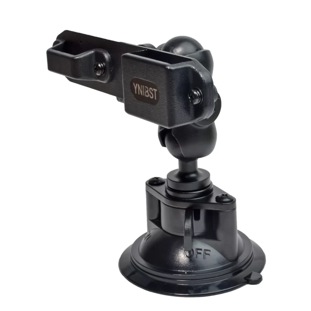 2-in-1 Walkie Talkie Car Mount&Speaker Mic Clip Holder, Handheld Two Way Radio Car Suction Cup Bracket Portable Adjustable Mount - Image 3