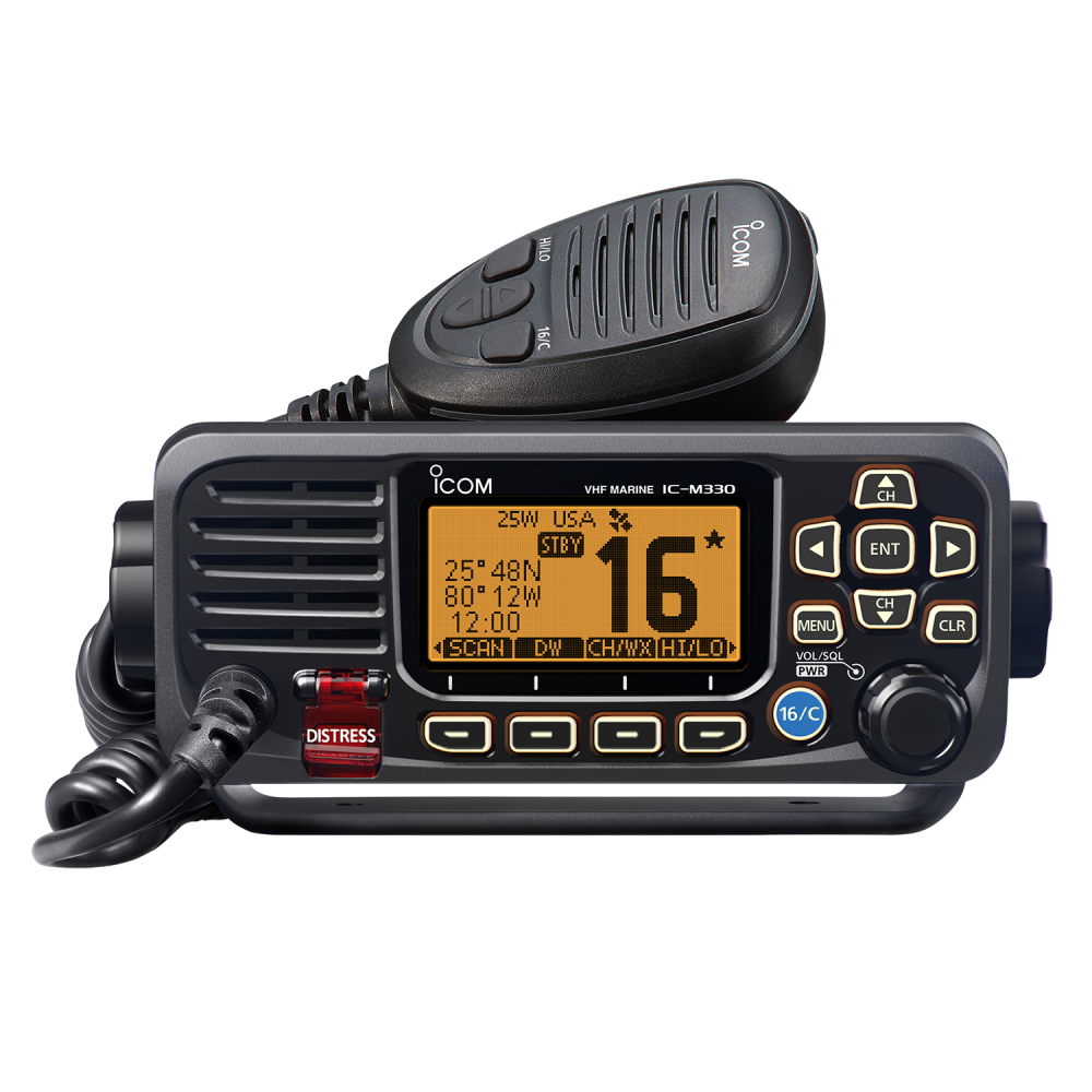 ICOM IC-M330G GPS Waterproof Top Performance Ultra Compact IC-M330 VHF Marine Radio 