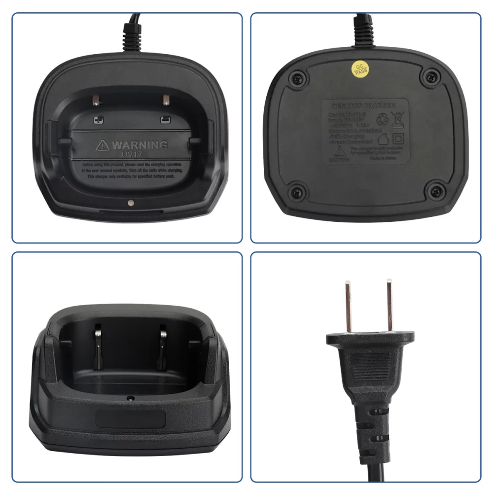 BAOFENG UV-17 PRO EU/US Rapid Battery Charge Base Charger for Baofeng UV-17 PRO Two-Way Radio UV17 PRO Walkie Talkie - Image 6