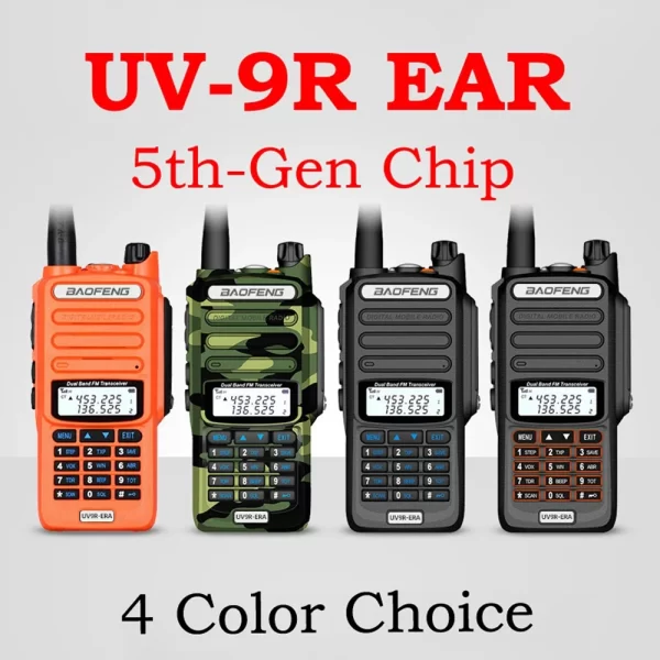 50KM Baofeng UV-9R ERA Dual Band Long Range IP68 Waterproof Portable Transceiver UHF VHF Radio Station - Image 2