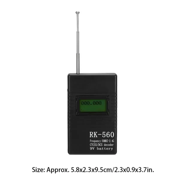 RK-560 Frequency Counter Meter 50MHz-2.4GHz Portable Handheld Test Radio Meter CTCSS/DCS Decoder for RK560 Two-Way Radio Walkie Talkie - Image 6