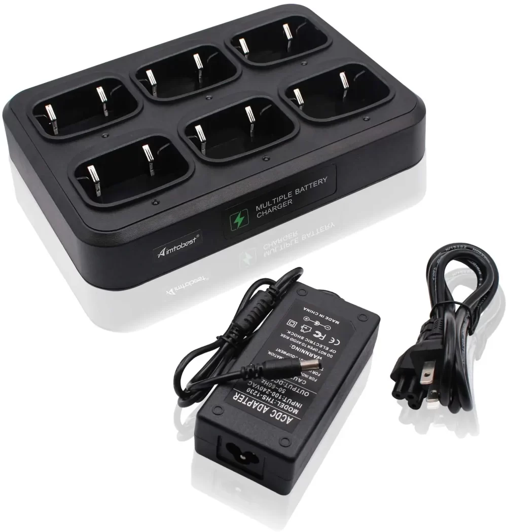 Multi Unit Six ways Charger for Tytera TYT MD-390 MD-UV390 Retevis RT8 RT81 RT82 RT83 RT87 RT47 RT50 Two Way Radios