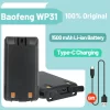 Original Baofeng WP31 High Capacity Li-ion Battery DC 3.7V support type-C charging for Baofeng WP31 Portable Walkie Talkie