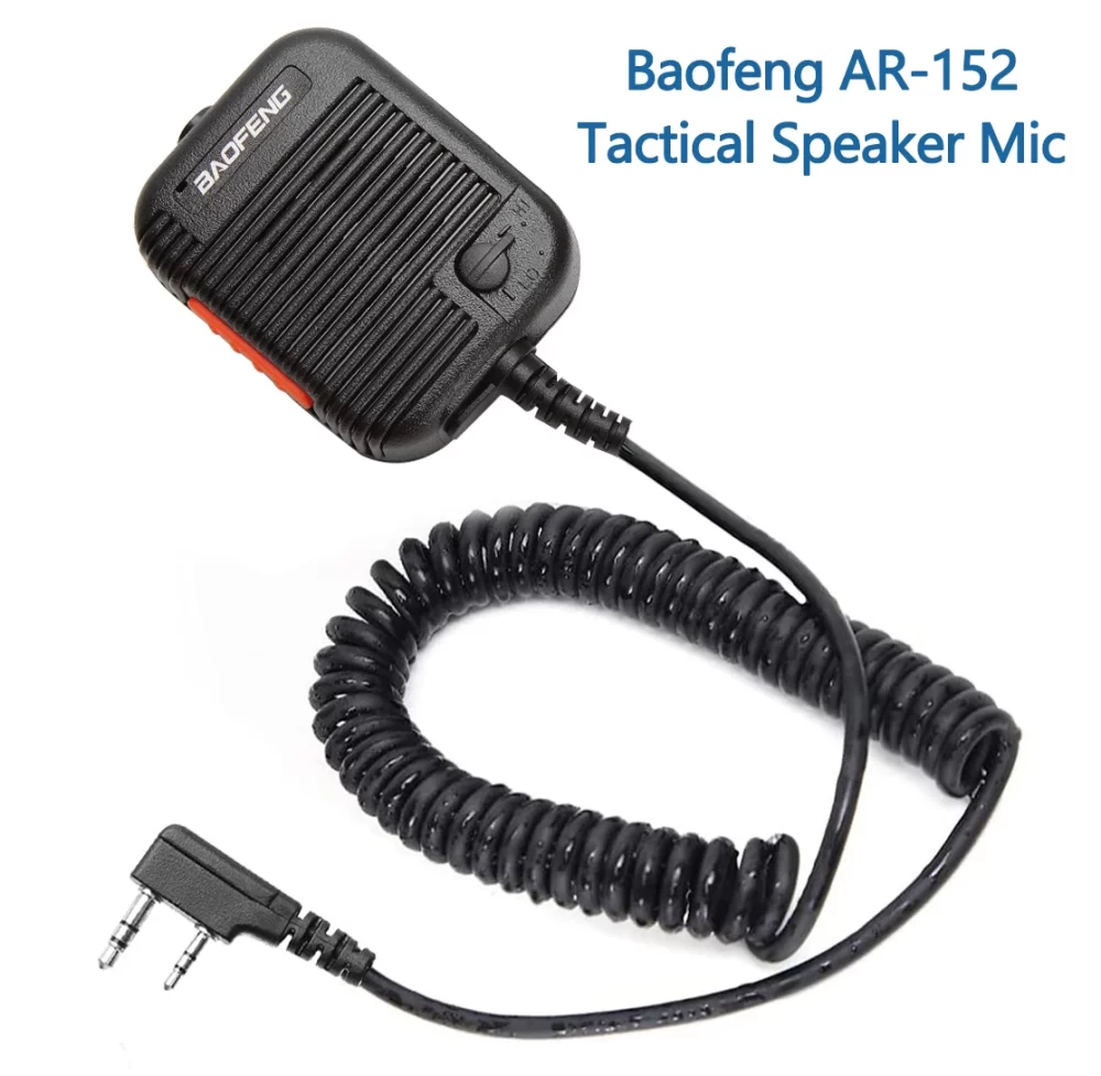 Baofeng AR-152 Tactical Handheld Microphone Speaker Mic Adjustable Volume For Baofeng AR-152 BF-888S UV-5R - Image 3