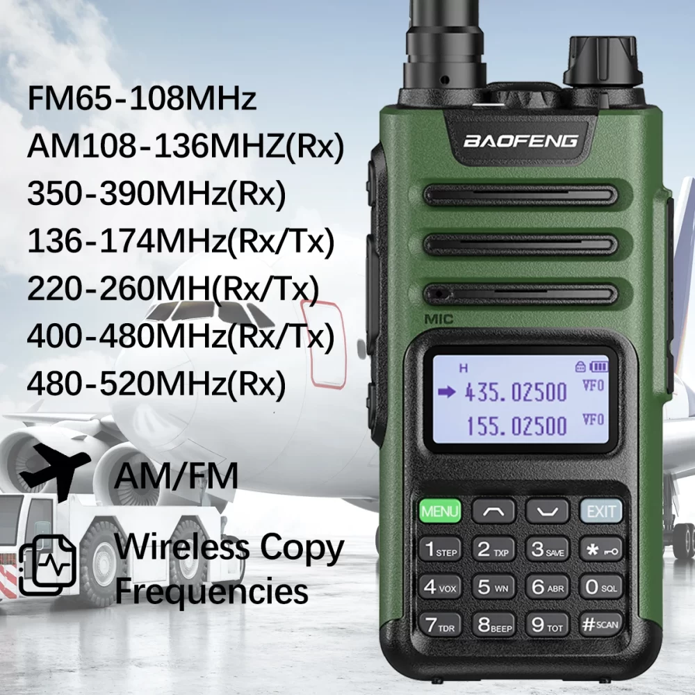 BaoFeng M-13 Pro Walkie Talkie Air Band Wireless Copy Frequency Type-C Charger Long Range Two Way Radio UV-K5 Ham Radio - Image 2