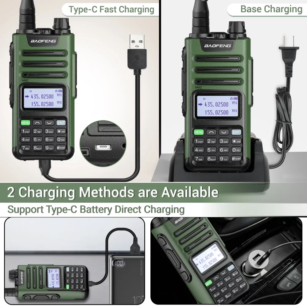 BaoFeng M-13 Pro Walkie Talkie Air Band Wireless Copy Frequency Type-C Charger Long Range Two Way Radio UV-K5 Ham Radio - Image 4