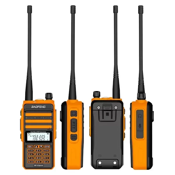 2024 NEW BaoFeng X3-Plus Tri-band Walkie Talkie 50KM Long Range Waterproof UHF/VHF Transceiver 76-108MHz Radio Transmitter - Image 4
