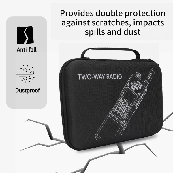 Baofeng AR-152 Radio Handbag Carrying Case Ergonomic Holder Storage Two Way Radio Holder Radio Pouch For Traveling/Camping - Image 2