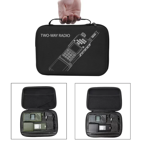 Baofeng AR-152 Radio Handbag Carrying Case Ergonomic Holder Storage Two Way Radio Holder Radio Pouch For Traveling/Camping - Image 4