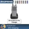 Baofeng UV-21 Pro Charger UV18 Pro Walkie Talkie Desktop Base Charger Station DC 8.4V UV-17 Pro UV-21 Walkie Talkie accessories - Image 2
