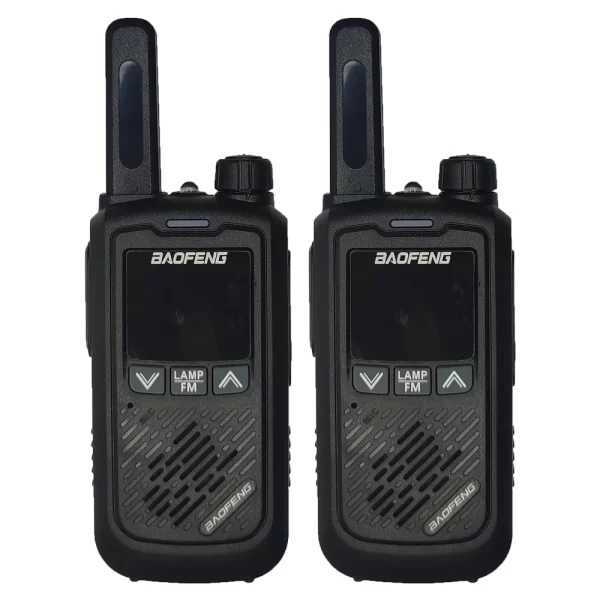 2PCS BAOFENG BF-T17 FRS Mini Walkie Talkie With Earpieces Long Range 22CH VOX USB 2W 0.5W with LED Flashlight