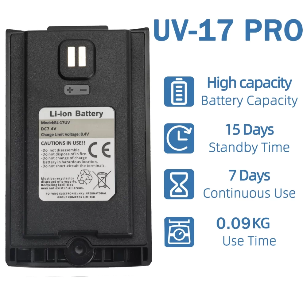 Baofeng UV-17 Pro  Battery - Image 2