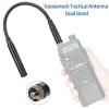 Baofeng UV-25 SMA-Female Gooseneck Tactical Antenna Dual Band VHF UHF Goose Tube BF-UV25L For Walkie Talkie UV-5R BF888s Radio