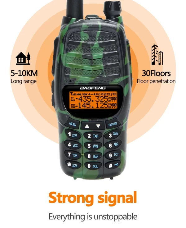 Baofeng UV-X10 15W Walkie Talkie Tri-power Dual Band Long Range 16 KM High Power Upgrade UV-5R CB USB Charger Ham Two Way Radio - Image 5