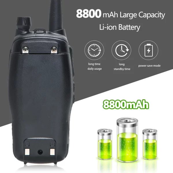 Baofeng UV-X10 15W Walkie Talkie Tri-power Dual Band Long Range 16 KM High Power Upgrade UV-5R CB USB Charger Ham Two Way Radio - Image 6