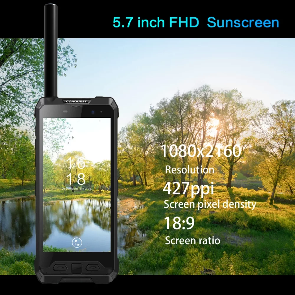 CONQUEST S29 EAC GOST Certificate IP68 Waterproof 5G Rugged Smartphone Mobile Phone Fingerprint Face Unlock Android Phone - Image 5