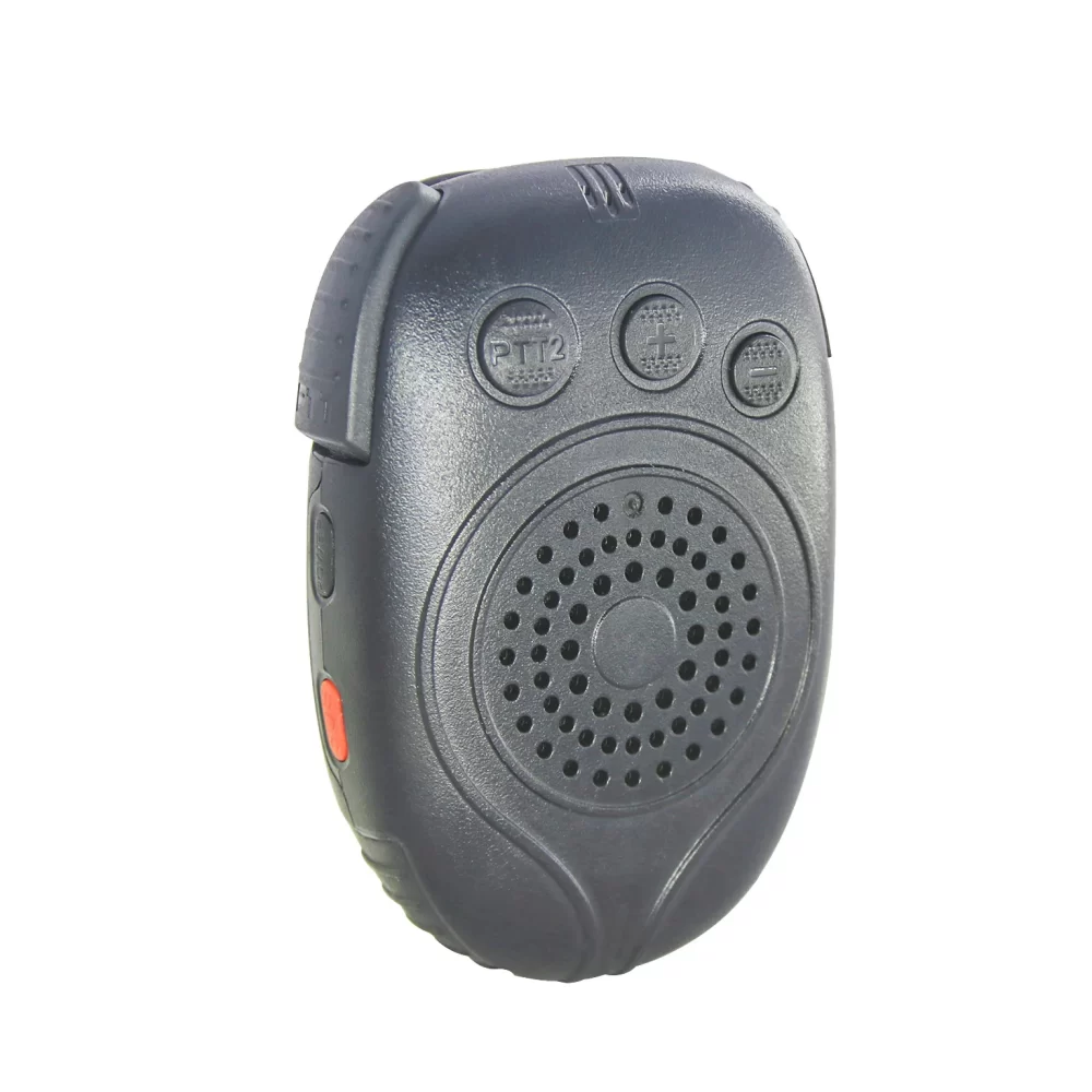 H4 Dual PTT Dual Audio intercom Speaker Microphone Handsfree Two Way Radio Hand Mic