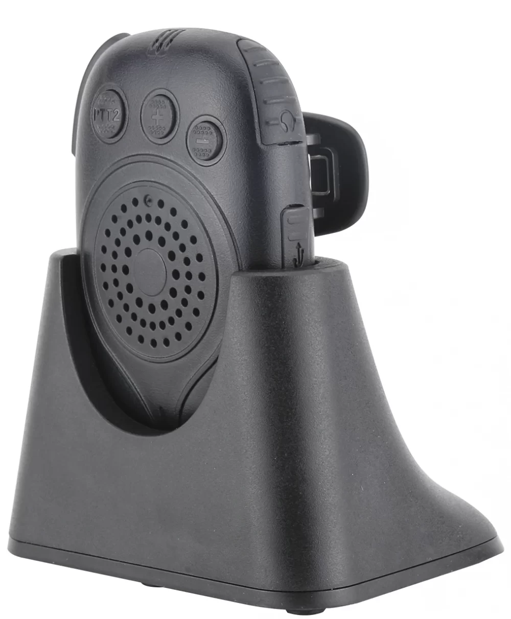 H4 Dual PTT Dual Audio intercom Speaker Microphone Handsfree Two Way Radio Hand Mic - Image 4