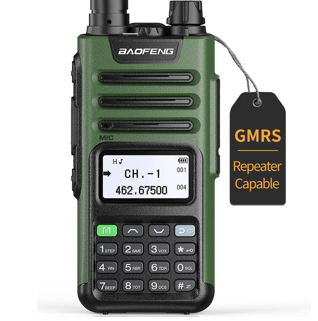 BAOFENG GMRS Radio GM-15 Pro Long Range Walkie Talkie USB-C Rechargeable Two Way Radios,GMRS Repeater Capable, NOAA Weather Receiver & Scan Radio