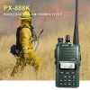 Green 888K PuXing PX-888K Dual Frequency UHF VHF 5W 128CH Scrambler VOX FM Portable TWO WAY RADIO - Image 6